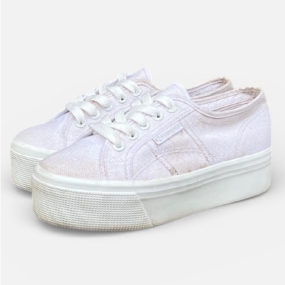 Superga 2790 Platform Sneaker in White Women's Size EU 36; US 6 - Picture 3 of 11